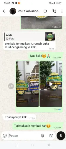 Testimonial Papan Bunga Pernikahan grand wisata bekasi