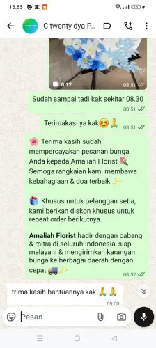 Testimonial Standing Flower grand wisata bekasi